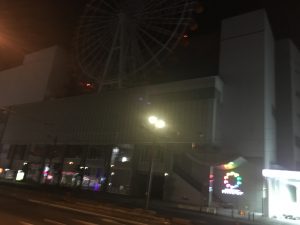 長崎駅付近の深夜