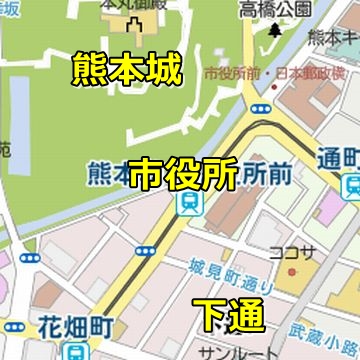 熊本城周辺マップ