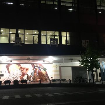 夜の長岡駅正面